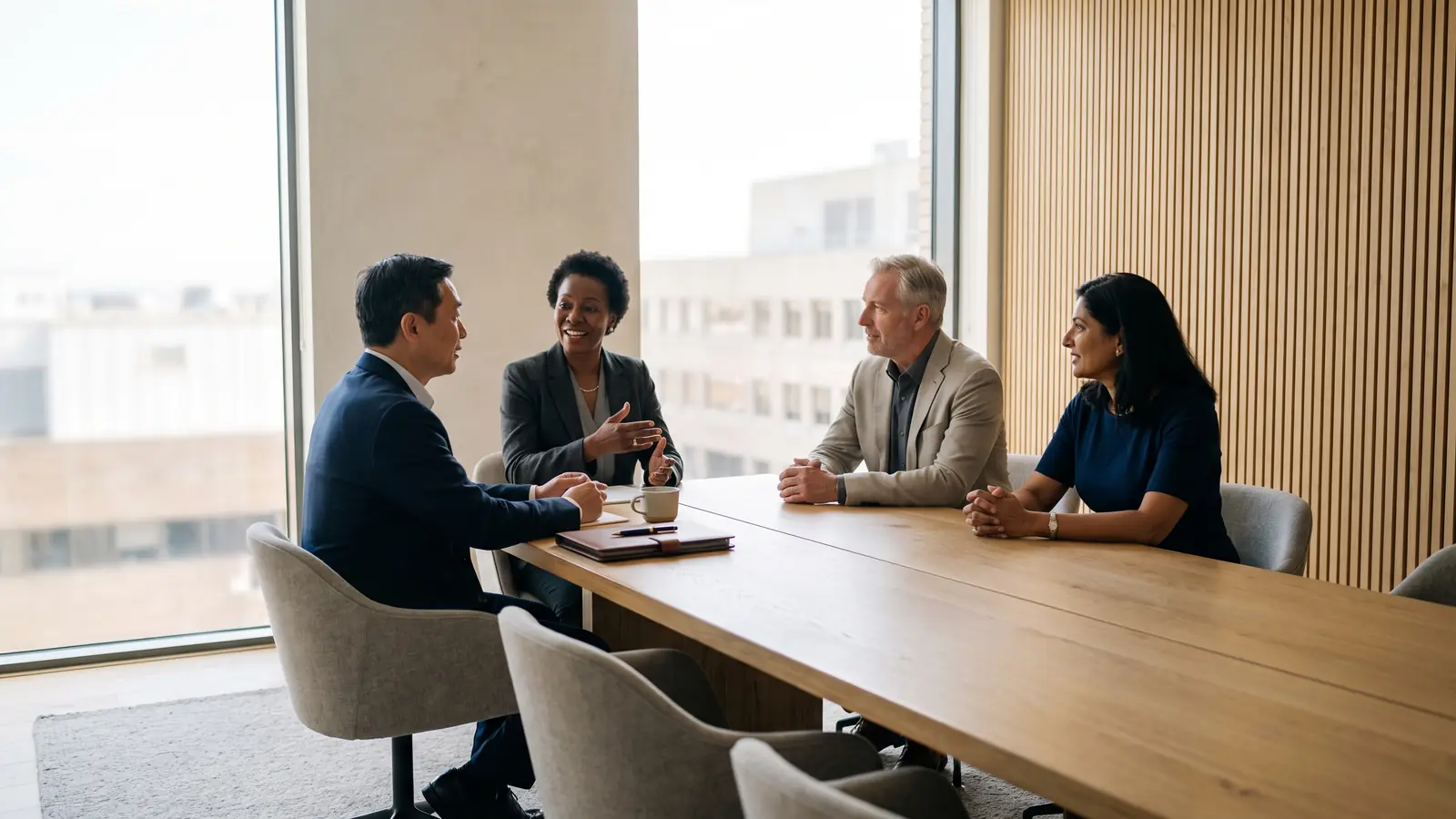 Senior executives in a Berlin boardroom
